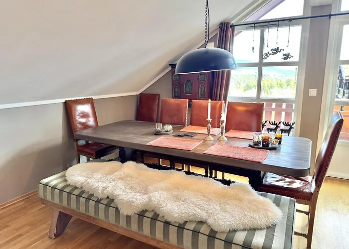 Spacious And Beautiful In Geilo, Mountain Retreat With View! 게일로